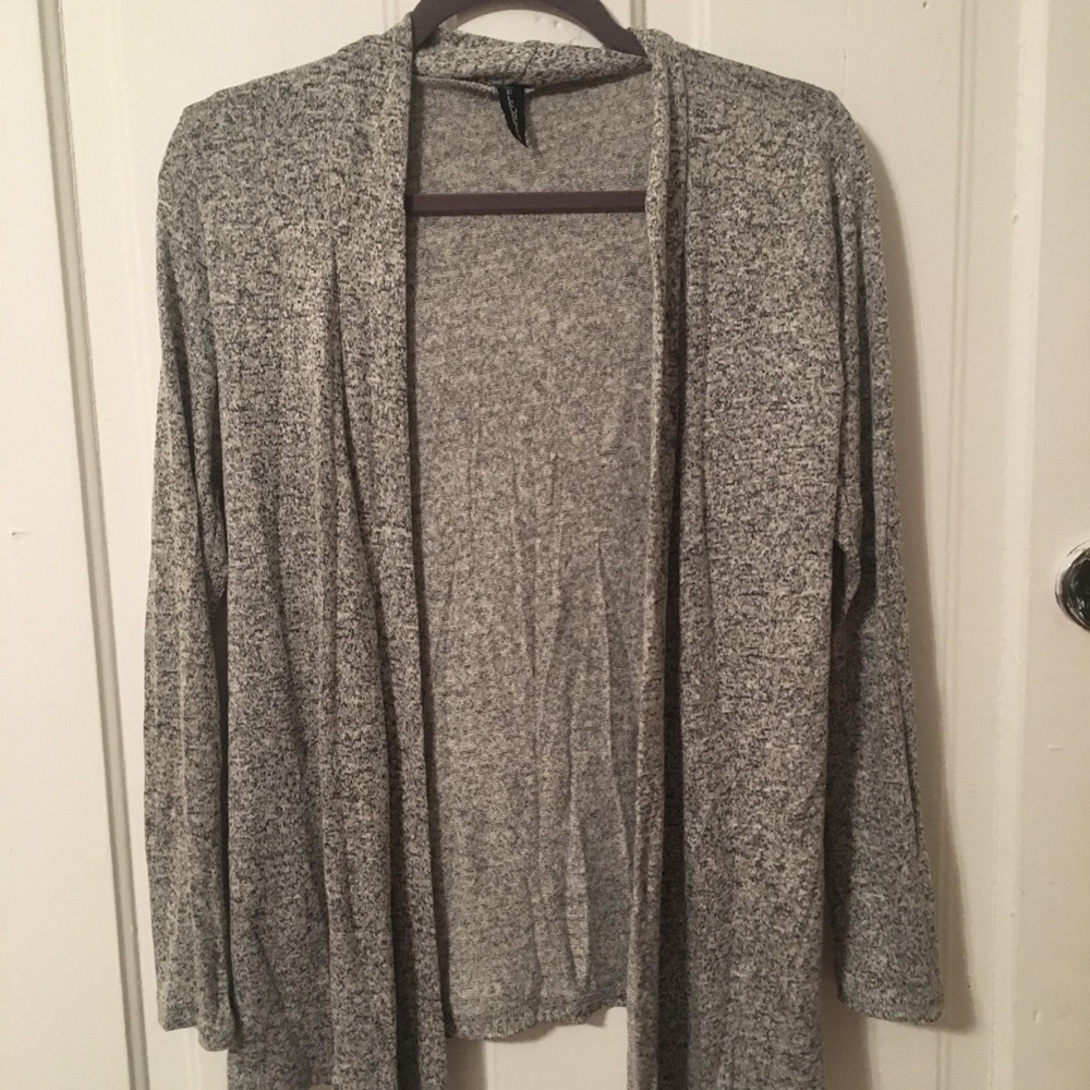 Fleurette Small Gray Marbled Cardigan